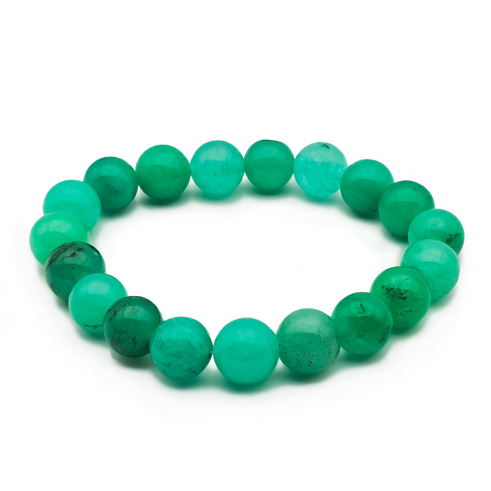 Aventurine Bracelet – Handmade with Genuine Natural Gemstones (10 mm Beads - 7.5 Inches Stretch-to-fit)