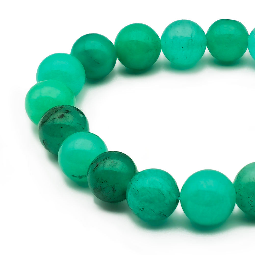Aventurine Bracelet – Handmade with Genuine Natural Gemstones (10 mm Beads - 7.5 Inches Stretch-to-fit)