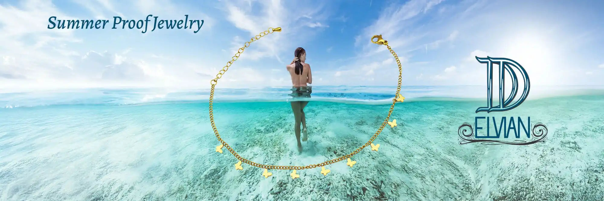 Gold star charm anklet.