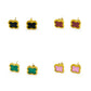 Pink Clover Earrings - 18K Gold on Titanium (Butterfly Clasp)